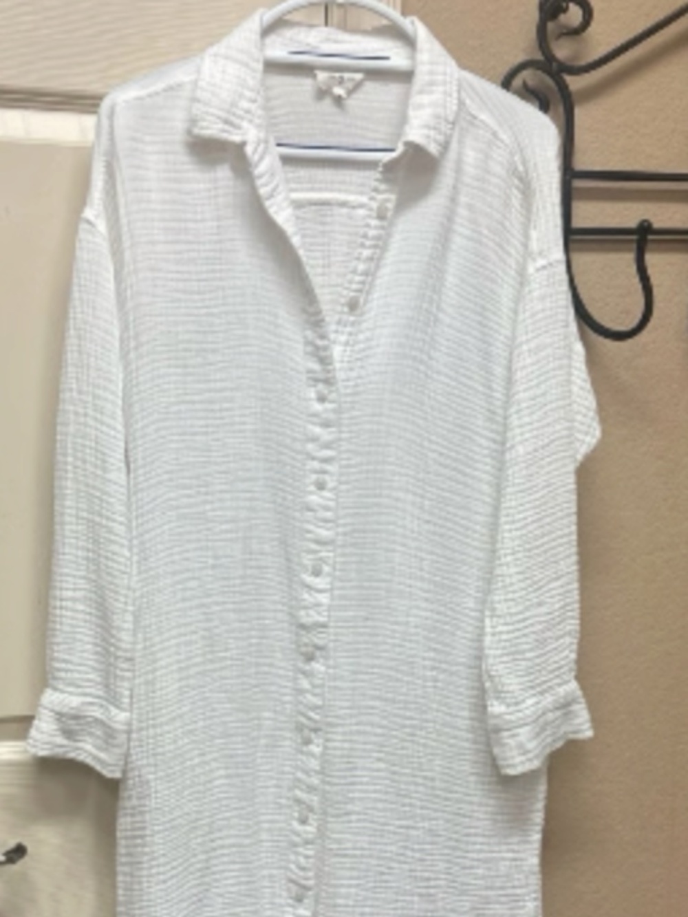 Ann Taylor Lou & Grey Cruise/Resort Wear Gauze Shirt Dress
